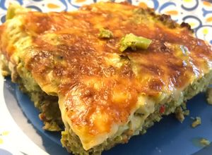 Una foto de Pastel de Brócoli y carne molida