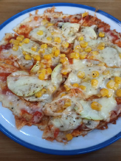 Una foto de Falsa pizza de verduras