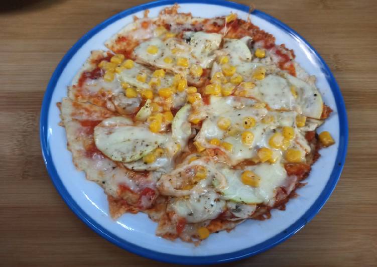 Falsa pizza de verduras