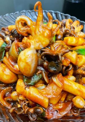 Foto resep Jjukkumi tteokbokki