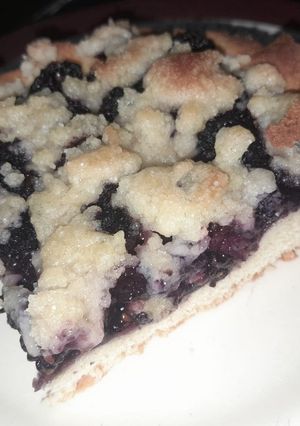 Una foto de Crumble de moras🙂↕️!
