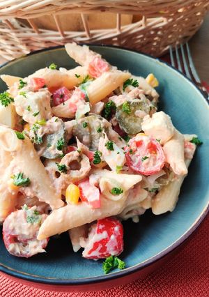 Une photo de Salade de pâtes aux légumes