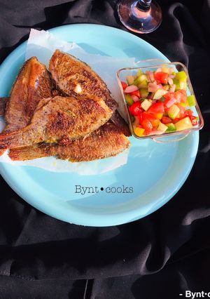 A picture of Pan grilled fish.