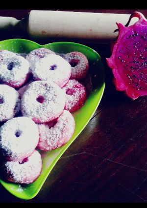 Foto resep Donat Kentang Buah Naga