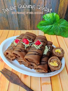 Foto resep Dadar Gulung Coklat isi pisang dan vla coklat
