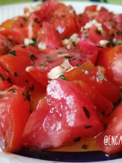 Una foto de Ensalada de tomate de El Perelló