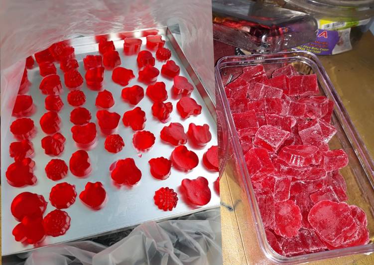 Cara Gampang Membuat Permen jelly 🍭🍭🍭☀️ yang Enak