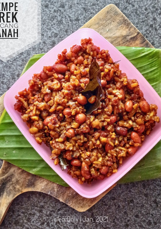Foto resep Tempe Orek Kacang Tanah