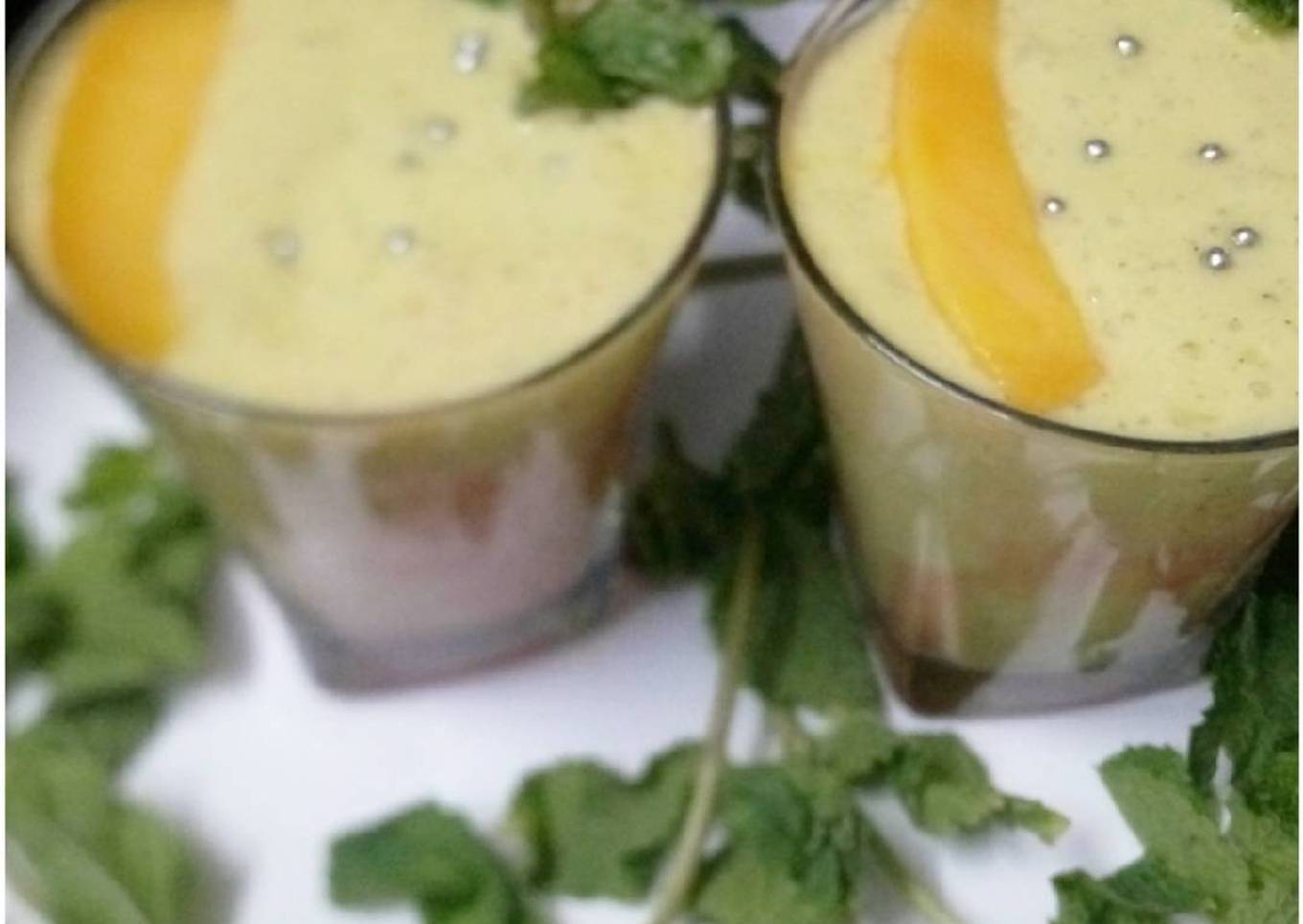 Mango mint cooler