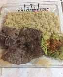 1. Carne al jengibre con quinoa