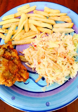 A picture of Homemade KFC with 11 Secret Herbs & Spices🇺🇸🐥🐣🍸🥃🍟🥂.