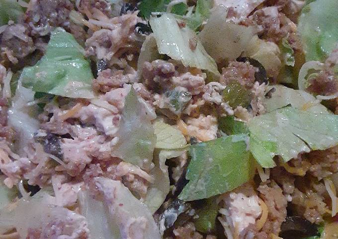 Recipe of Homemade Healthy taco salad