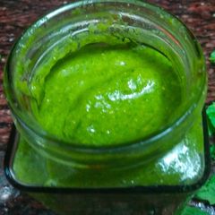 A picture of Raw Mango and Coriander Chutney.