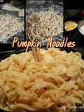 Homemade Pumpkin Noodles