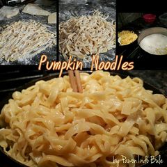 A picture of Homemade Pumpkin Noodles.