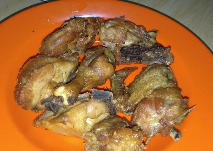 Ayam goreng enak&sederhana bumbu ungkep kuning