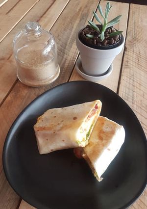 A picture of Delicious Breakfast Wrap.