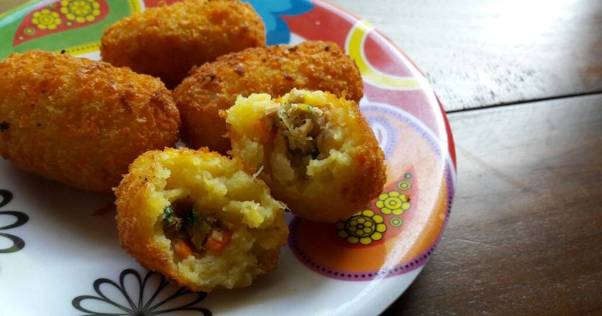 Resep Croquette: Kroket Belanda Isi Ayam & Sayur oleh 