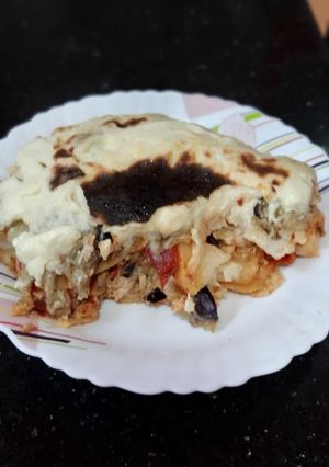 صورة لوصفة غراتان بطاطا وبادنجان 😋🍆🍆🥔🥔