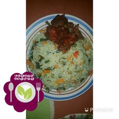 A picture of Basmati fried rice.