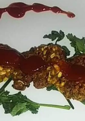 A picture of Sprouts Moong Dal Cutlets.