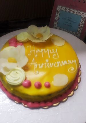 A picture of Mango cake.