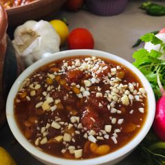 A picture of Aaloo Bukhara / Plum Chutney.