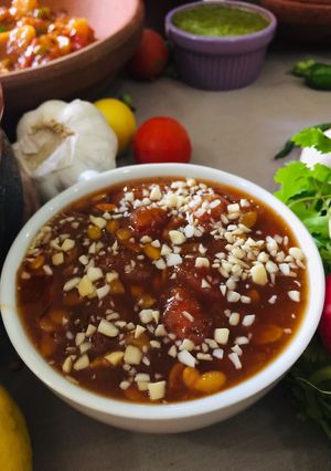 A picture of Aaloo Bukhara / Plum Chutney.