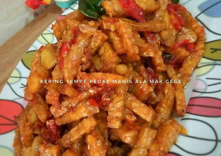 Langkah Mudah untuk Menyiapkan Kering Tempe Pedas Manis, Enak