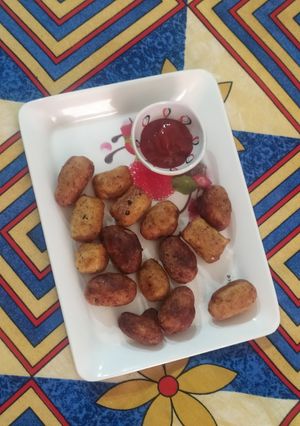 A picture of Arrowroot potato bites.