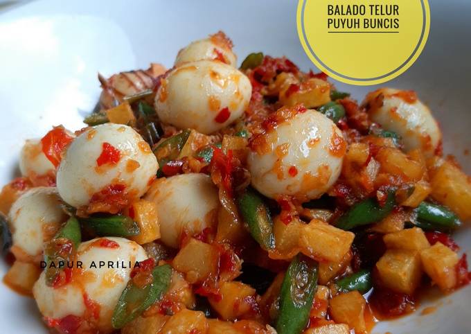 Balado Telur Puyuh Buncis Kentang