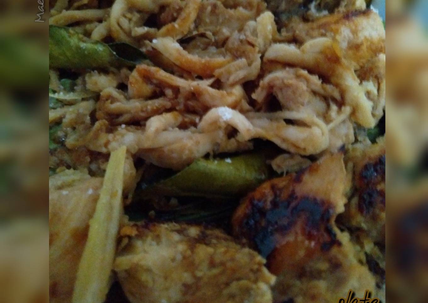 Ayam_Jamur Bumbu Sate