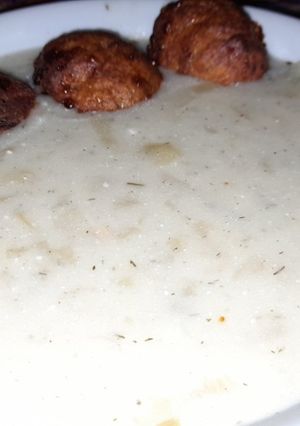 Tökfőzelék sütőben sült fasírttal recept fotója