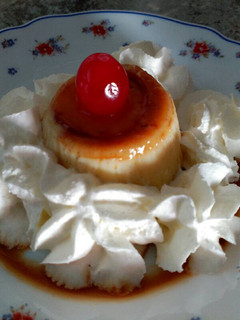 Una foto de Flan sin huevo en thermomix