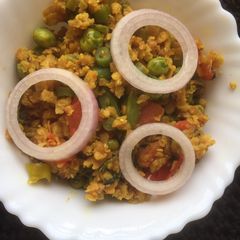Soya bhurji A picture of Soya bhurji.