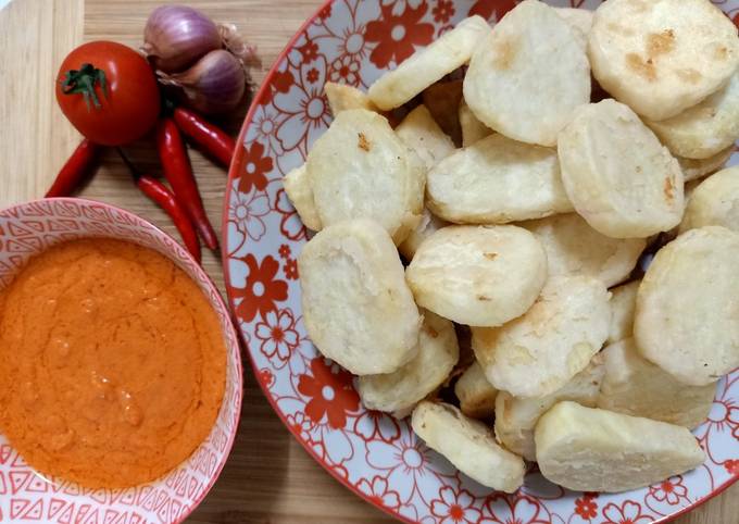 Wajib coba! Resep bikin Ubi Jalar Goreng + Sambal dijamin sedap