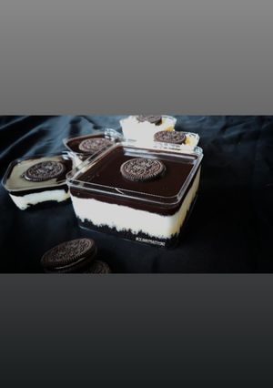 Foto resep 🍰 Oreo Cheese desert box🍰