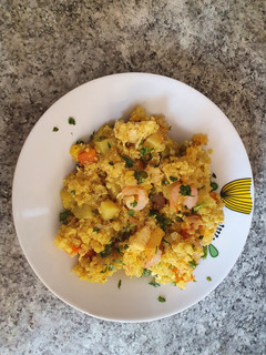 Una foto de Charquicán de pollo y quinoa..