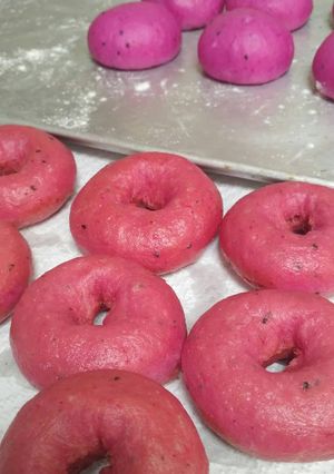 Foto resep Donat Buah Naga