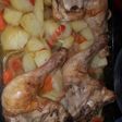 Muslos de pollo al horno