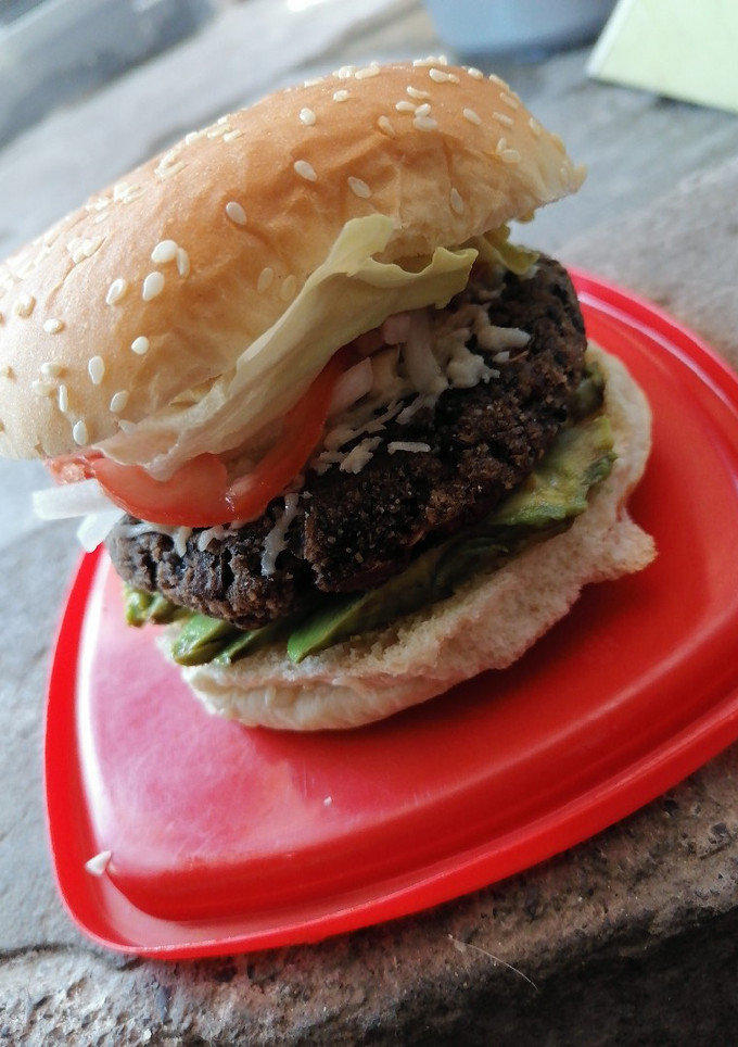 Una foto de Hamburguesa vegana