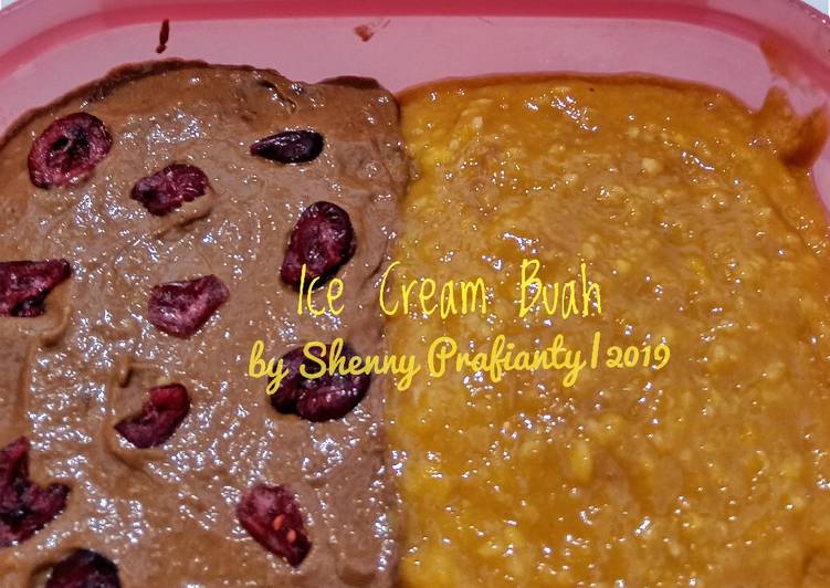 Resep Es Krim Buah no gula yang Lezat