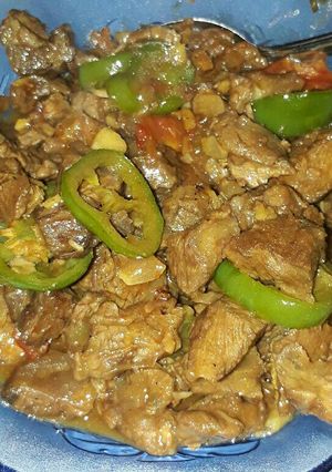 Foto resep Oseng sapi saus bbq ala uni