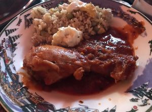 Una foto de Pollo a la cacciatora (cazadora