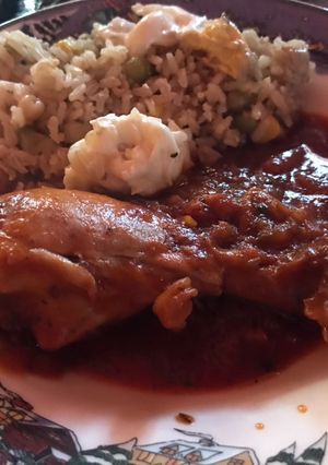 Una foto de Pollo a la cacciatora (cazadora
