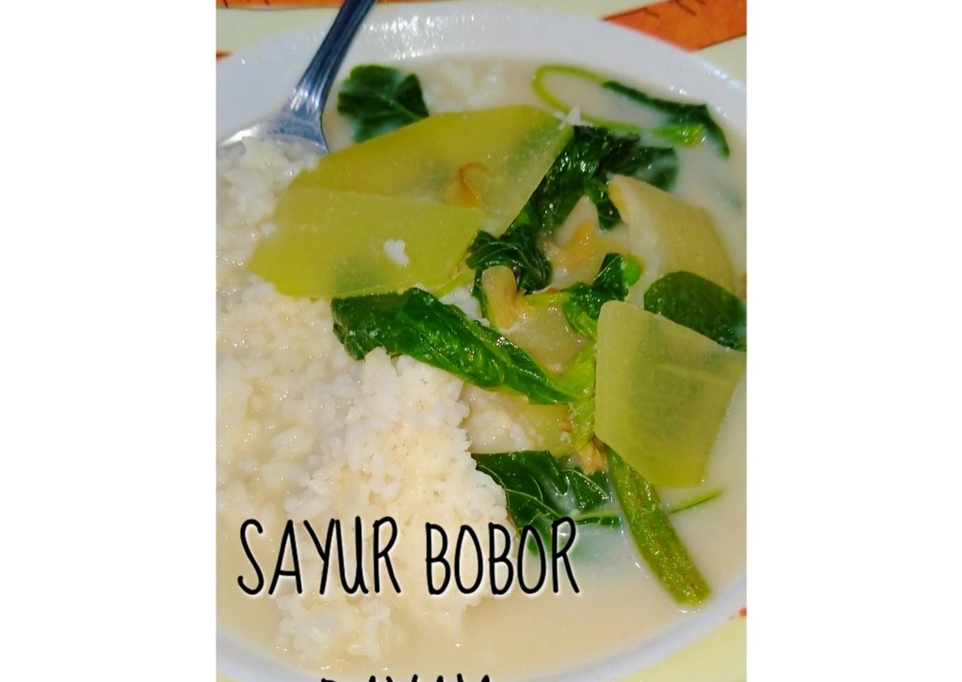 Sayur Bobor Bayam