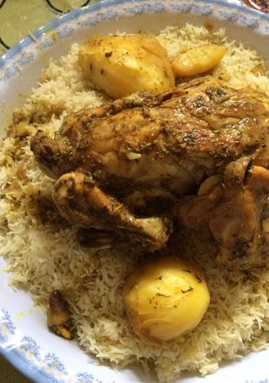 صورة لوصفة كبسه دجاج سريعه