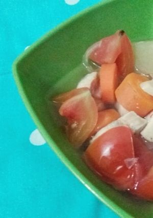 A picture of Chicken and Tomato Soup.