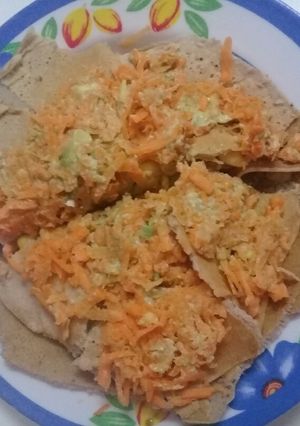 Una foto de Torre de panqueques de trigo sarraceno🍛