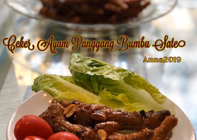 Resep Ceker Ayam Panggang Bumbu Sate Anti Gagal